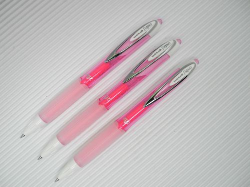 6pcs  Uni-Ball Signo Retractable UMN-207 F 0.7mm Roller ball Pen Pink