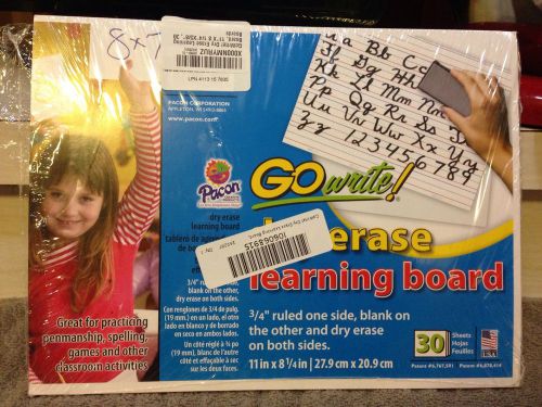 GoWrite! Dry Erase Learning Boards, 30 pack, open box