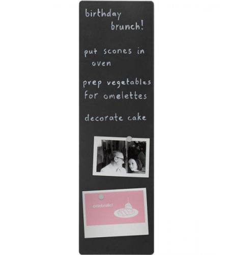 Magnetic Backed Chalkboard Message Board for Refrigerator - Tall