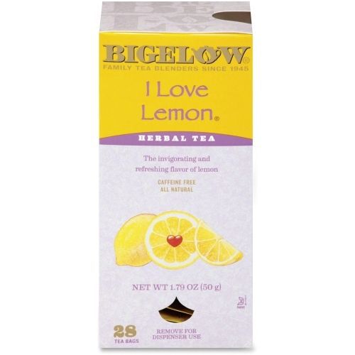 Bigelow Tea Lemon Herbal Tea - Herbal Tea - Lemon - 28/Box