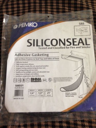 Silicon Seal  Door Edge Sealing System S88D21 21&#039; long Dark Bronze