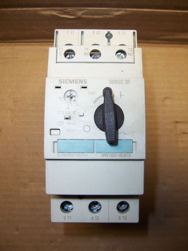 Siemens 3RV1031-4EA10 Manual Motor Controller 3 Phase 600 Volt 22-32 Amps