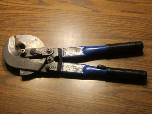 Used thomas &amp; betts ratchet cable cutter model csr750 up to 750 mcm wire for sale