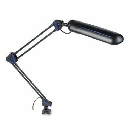Ledu Adjustable Fluorescent Clamp-On Task Lamp, 28&#034; Arm Reach, Black (LEDL359BK)