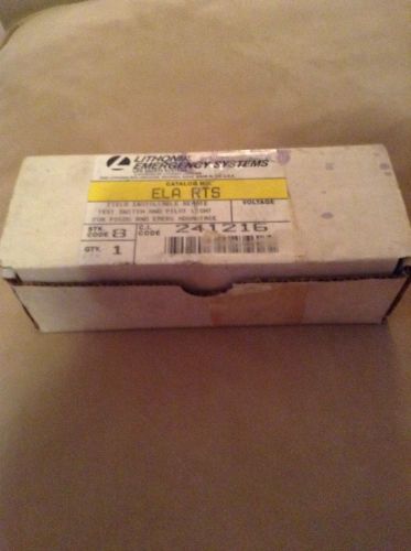 NEW LITHONIA ELA-RTS FIELD REMOTE TEST SWITCH &amp; PILOT LIGHT FOR PS500