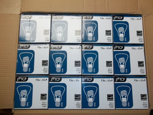 Tcp r30 compact fluorescent  2700k 16w cfl flood light bulb 2r3016 lot of 12 for sale