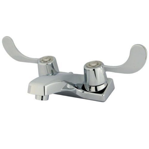 Kingston brass kb191g+ vista twin blade handle 4-inch centerset lavatory faucet for sale