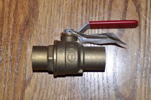 1&#034; ball valve, full port, solder for sale