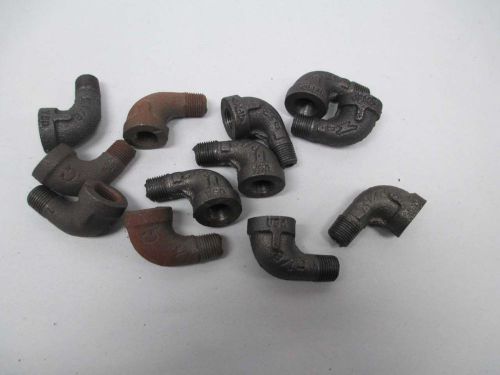 Lot 12 new fm 1/8in npt 90 degree elbow pipe fitting male/female d362073 for sale