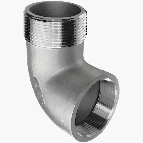 2 female npt to 1 1 2 male npt for sale, Stainless steel 304 cast pipe fitting, 90 degree street elbow, mss sp-114, new