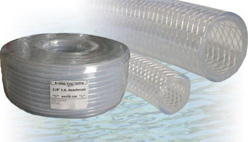Alpine PVC Clear Braided Tubing  1/4-Inch x 300-Inch