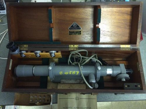 Vintage hilger &amp; watts 18&#034; auto-collimator w/ original case for sale