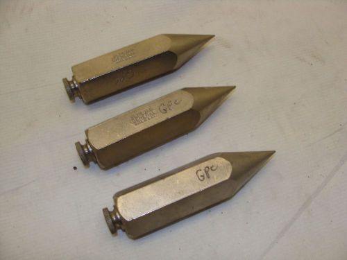 General 790-12 1 inch steel 12 oz hex plumb bob 1 lot of 3 bobs new out of box for sale