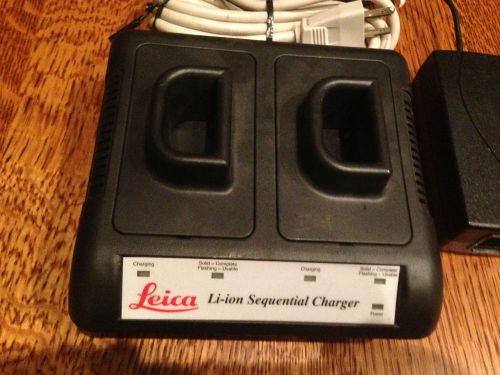 LEICA Lithium Ion DUAL Sequential Charger for GEB90 Batteries Model GKL24