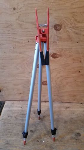 Alligator clamp prism pole tripod w/ bag holds grade, prism, or gps pole survey for sale