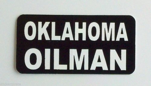 3 - Oklahoma Oilman Driller Roughneck Hard Hat Oil Field Tool Box Helmet Sticker
