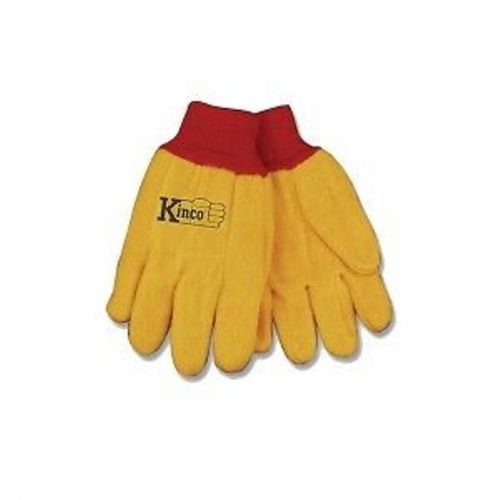 KINCO Chore Yellow Cotton Work Gloves Size Large Farm Construction  *Lot 12*