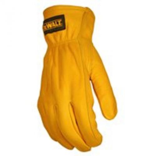 Glv Drvr L Blk Elastic Wrst DEWALT Gloves - Leather DPG32L Black 674326217987