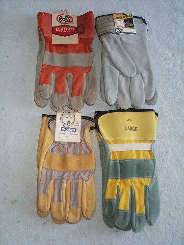 Gloves cowhide work stallion boss malamute new leather large cotton quality for sale