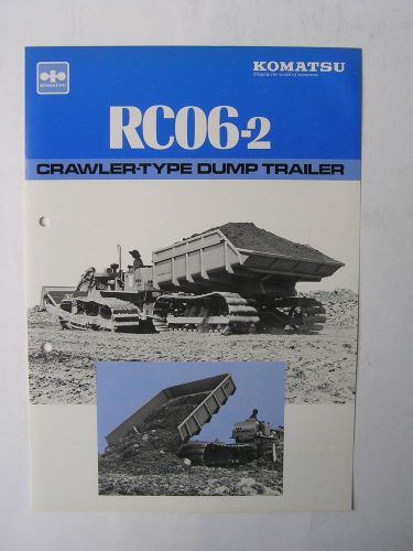 KOMATSU RC06-2 Crawler-Type Dump Trailer Brochure Japan