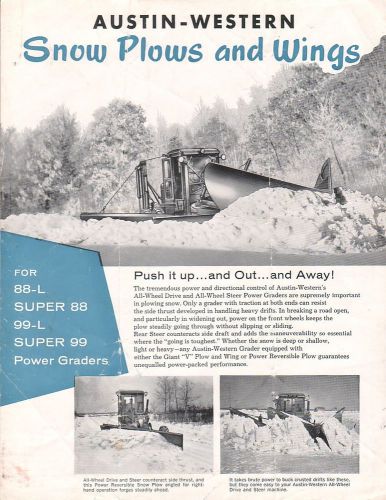 Equipment Brochure - Austin-Western - Snow Plow Wing for Motor Grader (E1706)