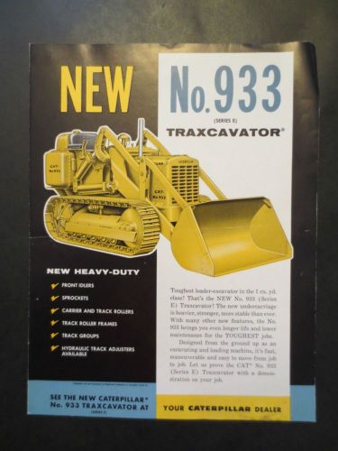 Caterpillar 933 Traxcavator Sales Brochure
