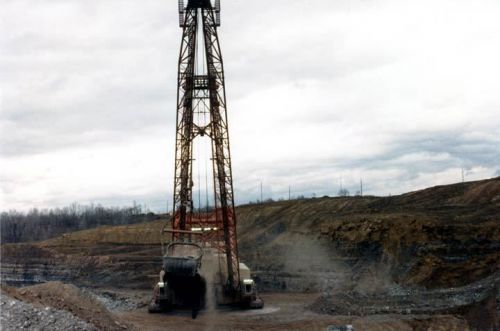 1975 ? Central Ohio Coal Dragline Crane Photo c3867-WXOAE6