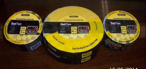 BRAND NEW STANLEY DUCT TAPE - LOT OF 3 - 50 YDS. TOTAL -  2&#034; (509)