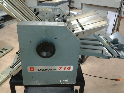 BaumFolder 714 Ultrafold Friction Feed Tabletop Baum Paper Folder