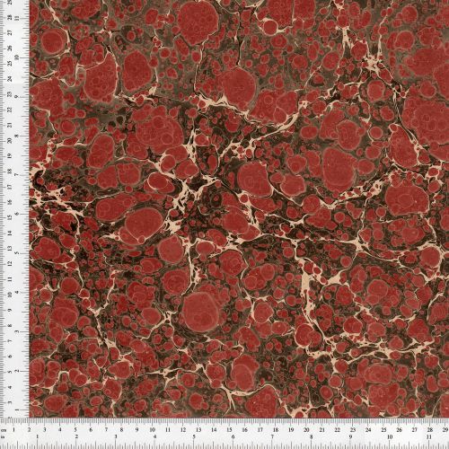 Hand marbled paper 48x62cm 19x24in bookbinding restoration conservation series for sale