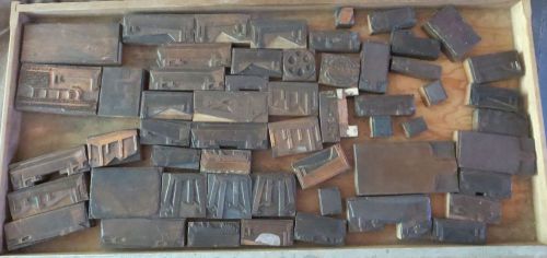 vintage collection lot of 50+ Printing Plates from Schroeder Products of Chicago