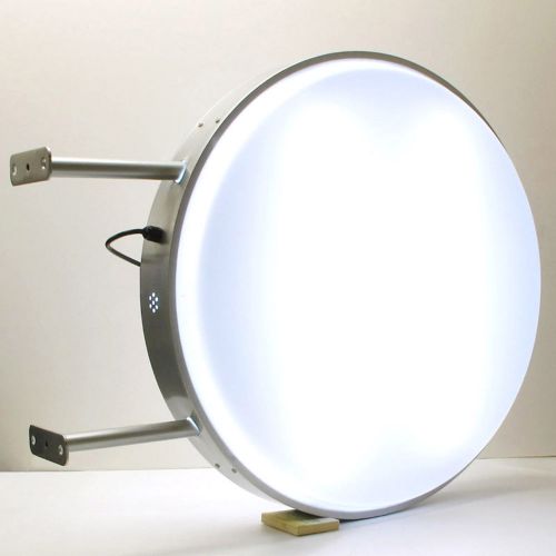 LED Outdoor 2-Sided Round illuminated Light box D60cm-24&#034; Plain