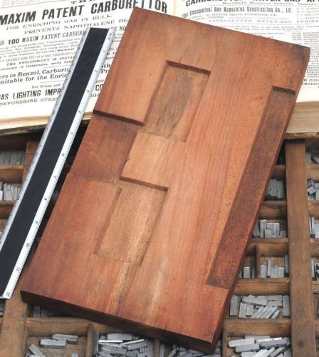 12.48&#034; giant letter: E rare unused wood type letterpress printing block woodtype