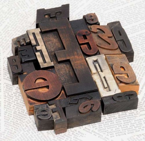 EEEEE mixed set of letterpress wood printing blocks type woodtype wooden printer