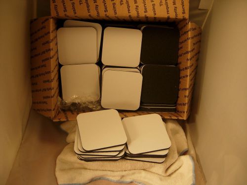 Lot Of 124 Total 4X4 1/4&#034; Rubber Bottom Sublimation Coaster Pads NOS LOT#K
