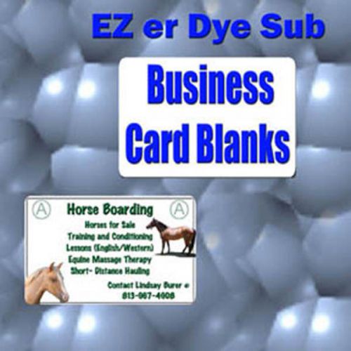 50- Aluminum Dye Sublimation Business Card Blanks 2&#034; x 3-1/2&#034;  with 1/4&#034; Corners