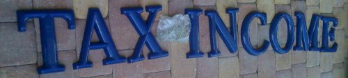 Plastic letters For Outdoor / Indoor Sign Signs Lettering Blue Plastic