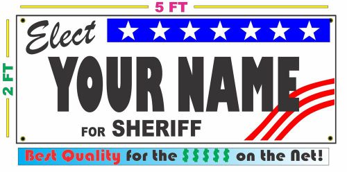 SHERIFF ELECTION Banner Sign w/ Custom Name NEW LARGER SIZE Campaign