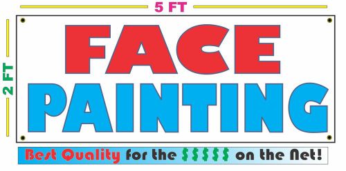 FACE PAINTING Full Color Banner Sign NEW XXL Larger Size Best Price on the Net!