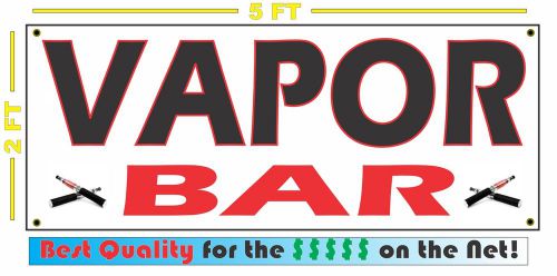 Lot of 2 VAPOR BAR Full Color Banners Factory Direct Wholesale