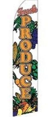 Fresh Produce Super Sign Flag 15ft Banner bx