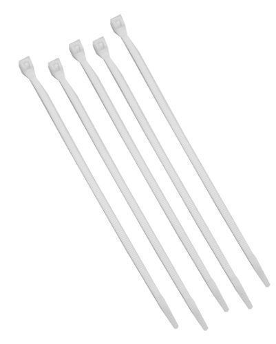 100pc 10&#034; x 4.8mm nylon cable ties 50lb - white for sale
