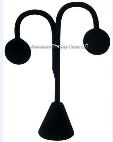Earring Stand - Small Tree Shape 4 3/4&#034; h Black Velvet - Pack of 6