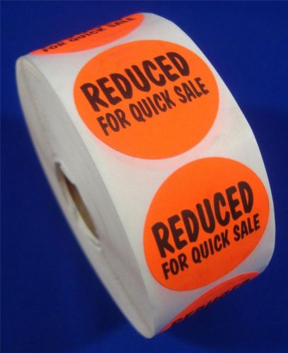 1000 Self-Adhesive Reduced For Quick Sale Labels 1 3/8&#034; Stickers Retail Supplies