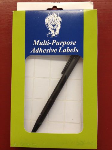 1000 3/4x1 white adhesive multi purpose labels w/pen jewelry merchandise crafts for sale