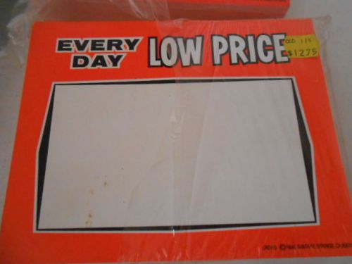 95 EVERYDAY LOW PRICE STORE SIGNS 5-1/2&#034; X 7&#034; HEAVY CARD STOCK