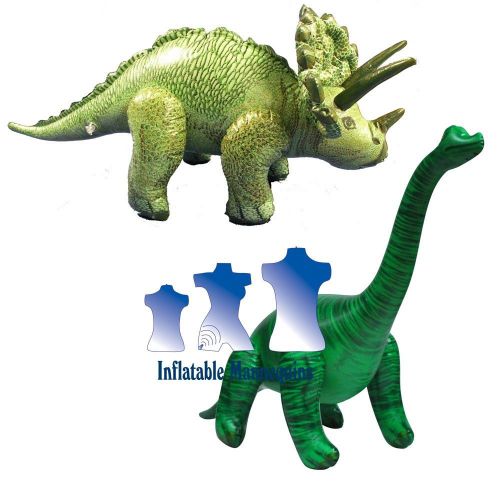 Inflatable Brachiosaurus and Triceratops