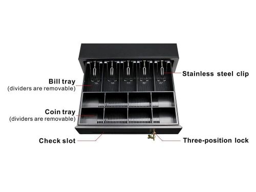 Cash drawer pos system new compatible with citizen/star/epson/bixolon rj-12 cabl for sale