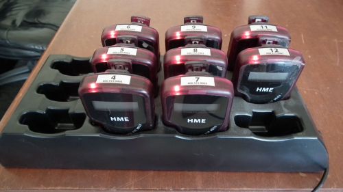 HME Wireless Crystal Clear Paging System Charging Station LTK-2003 W/ 9 Pagers