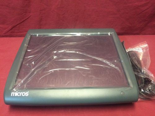 Micros Workstation 5A, WS5A ,POS Touch Terminal w/ Power Cord. 400814-104